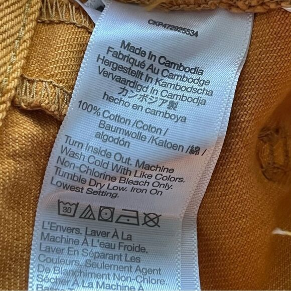 Madewell Baggy Straight Leg Jeans Size 28 Marigold Loose Fit Denim - Picture 8 of 9